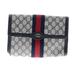 Gucci Bags | Gucci Blue Monogram Logo Clutch | Color: Blue/Red | Size: Os