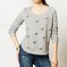 Anthropologie Sweaters | Anthropologie Lilka Fluttered Gem Pullover Sweater | Color: Gray/Silver | Size: S