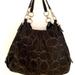 Coach Bags | Coach Handbag, Black With Silver Accents, Great Condition | Color: Black | Size: 15” X 9”