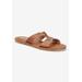 Extra Wide Width Women's Dov-Italy Sandal by Bella Vita in Whiskey Leather (Size 10 WW)