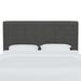 AllModern Eisley Upholstered Panel Headboard Polyester in Black | 53 H x 56 W x 4 D in | Wayfair CF75169CBAE84F8099F486B394A25A2B