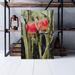 Red Barrel Studio® Pink & White Tulips In Bloom 1 - 1 Piece Rectangle Graphic Art Print On Wrapped Canvas in Green/Pink | Wayfair