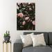 Red Barrel Studio® Close View Of Pink Garden Roses - 1 Piece Rectangle Graphic Art Print On Wrapped Canvas in Green/Pink | Wayfair