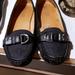 Coach Shoes | Coach Flores Leather Loafers - Black/Silver | Color: Black/Silver | Size: 7