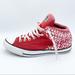 Converse Shoes | Converse High Street Hi Enamel Red White High Top Canvas Sneaker Shoe Size 11 | Color: Red/White | Size: 11