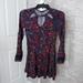 American Eagle Outfitters Dresses | American Eagle Paisley Navy Red Dress | Color: Blue/Red | Size: Xxs