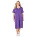 Plus Size Women's Mayfair Park A-line Dress by Catherines in Dark Violet (Size 3X)