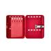 AdirOffice Key Cabinet w/ Dial/Combination Lock, Steel in Red | 8 H x 6.4 W x 3.1 D in | Wayfair ADI682-30-RED-2pk