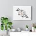 Trinx Let Go & Let God Christian Wall Art Bible Verse Print Ready to Hang Canvas in Black/White | 18 H x 24 W x 1.25 D in | Wayfair