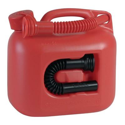 Kraftstoffkanister PREMIUM 5 l rot 2 Auslaufrohre L265xB147xH247mm