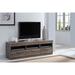 Wooden TV Stand in Rustic Oak with Drawers & 3 Open Media Compartments