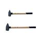 Vago-Tools 2 tlg Set Schlosserhammer Holzstiel 3/4 kg