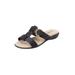 Women's The Dawn Slip On Sandal by Comfortview in Black (Size 12 M)