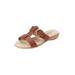 Extra Wide Width Women's The Dawn Sandal By Comfortview by Comfortview in Tan (Size 7 1/2 WW)