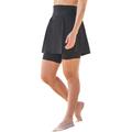 Plus Size Women's 360 Powermesh Swim Skirt by Swim 365 in Black (Size 26)