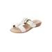 Wide Width Women's The Dawn Sandal By Comfortview by Comfortview in White (Size 9 W)