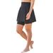 Plus Size Women's 360 Powermesh Swim Skirt by Swim 365 in Black (Size 22)