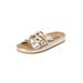 Wide Width Women's The Summer Sandal By Comfortview by Comfortview in Platinum (Size 9 1/2 W)