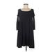 Planet Gold Casual Dress: Black Solid Dresses - Women's Size Medium
