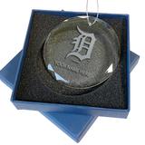 Detroit Tigers 3.25'' Personalized Etched Glass Ornament