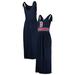 Women's G-III 4Her by Carl Banks Navy Boston Red Sox Game Over Maxi Dress