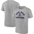 Men's Fanatics Branded Heathered Gray Boston Red Sox Iconic Go for Two T-Shirt