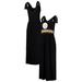 Women's G-III 4Her by Carl Banks Black Pittsburgh Steelers Game Over Maxi Dress