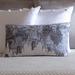 Ann Gish Duomo Embroidered Pillow Down/Feather/Cotton | 14 H x 24 W x 4 D in | Wayfair PWDM2414-GRY