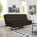 Serta Marie 78.9" Faux Leather Tufted Convertible Sleeper Sofa Faux Leather/Wood/Solid Wood in Brown | 39.2 H x 78.9 W x 40.6 D in | Wayfair