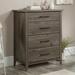 Millwood Pines Bradbury 4 Drawer 33.66" W Chest Wood in Gray/Brown | 42.087 H x 33.661 W x 18.74 D in | Wayfair C9D923C90DF54764834508B1E0035CE6