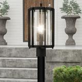 Quoizel Hazel 18 1/2" High Earth Black Outdoor Post Mount Light