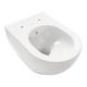 Creavit - Design RimOff Hänge wc mit Taharet/Bidet/Dusch-WC Funktion Weiß - Weiß
