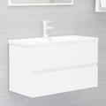 Vidaxl - Mobile da Bagno 80cm con Lavabo Integrato design elegante vari colori colore : bianco