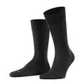FALKE Herren Socken Sensitive Malaga M SO Fil d´Écosse Baumwolle mit Komfortbund 1 Paar, Grau (Anthracite Melange 3095) neu - umweltfreundlich, 43-46