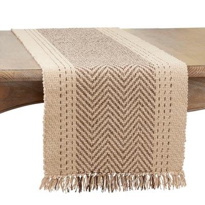 Table Runner With Kantha Stitch Design