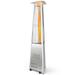 Gymax 42,000 BTU Stainless Steel Pyramid Patio Heater Glass Tube Flame - See Details