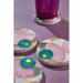 Brilliance Marble Coasters, Set of 4 - Multi-Color