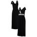 Women's G-III 4Her by Carl Banks Black Chicago White Sox Game Over Maxi Dress