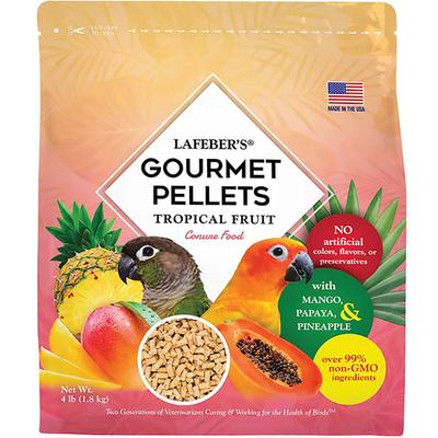 Lafeber's Tropical Fruit Pellets Conure Dry Food, 4 lbs.