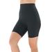 Plus Size Women's 360 Powermesh Swim Boy Short by Swim 365 in Black (Size 28)