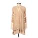 Dee Elle Casual Dress: Tan Dresses - Women's Size Small