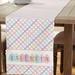 Personalization Mall Happy Easter Eggs Personalized Table Runner Polyester in Pink | 60 W x 16 D in | Wayfair 34103-S