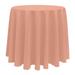 Ultimate Textile Solid Color Round Tablecloth Polyester in Orange | 102 W x 102 D in | Wayfair 3PK1-102R-187