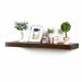 Gracie Oaks Evstati Pine Solid Wood Floating Shelf Wood in Brown/Green | 2.75 H x 48 W x 10 D in | Wayfair F44F9B681ACD46A49677C10A2C280DA6