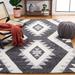 Black/White 60 x 0.86 in Area Rug - Freeport Park® Ares Southwestern Handmade Tufted Wool Ivory/Black Area Rug Wool | 60 W x 0.86 D in | Wayfair