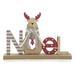 The Holiday Aisle® Noel Reindeer Decoration Wood in Brown | 6.5 H x 9.5 W x 2 D in | Wayfair 926F396521D043FBA6CA2FCA6412757B