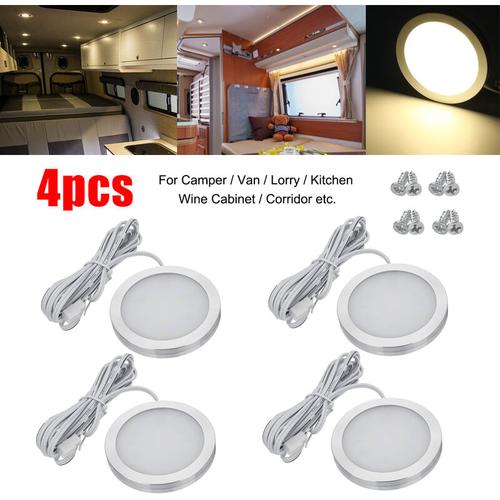 4pcs LED-Spot-Licht-Kabinen-Deckenleuchte warmweiß für Wohnwagen Wohnmobil-Anhänger