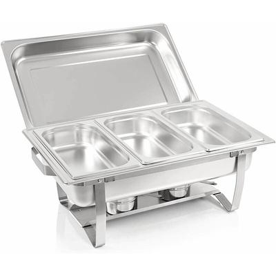 F433-3 Speisenwärmer Buffetwärmer 3x GN1/3 bain marie mit Deckel, 60x37x29cm - Bc-elec Image