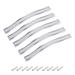 Cabinet Pulls Drawer Handles 160mm Hole Centers Alloy Crystal 5Pcs - Silver Tone - 120mm Hole Centers,10Pcs
