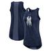 Women's Nike Navy New York Yankees Logo Fade High Neck Performance Tank Top